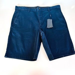 NEW Daniel Heichter Paris Stretch Shorts Relaxed Flat Front Men's 38 Navy Blue
